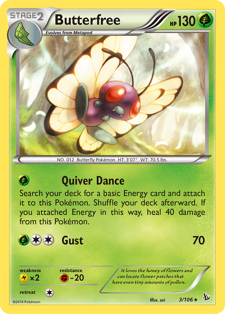 Butterfree (3/106) [XY: Flashfire] | Rock City Comics