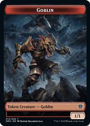 Zombie Knight // Goblin Double-sided Token [Dominaria United Commander Tokens] | Rock City Comics