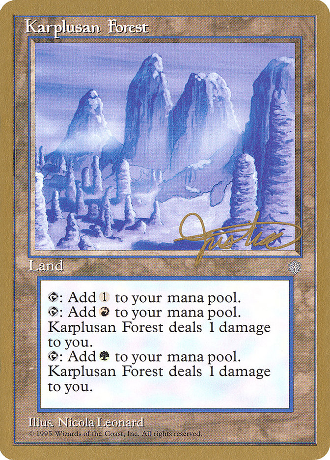 Karplusan Forest (Mark Justice) [Pro Tour Collector Set] | Rock City Comics