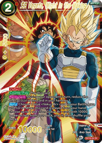 SS Vegeta, Might in the Making [EX19-04] | Rock City Comics