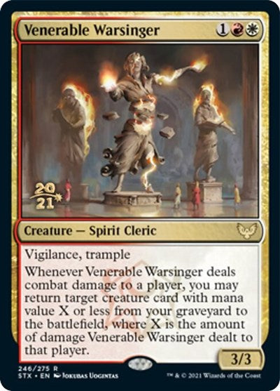 Venerable Warsinger [Strixhaven: School of Mages Prerelease Promos] | Rock City Comics