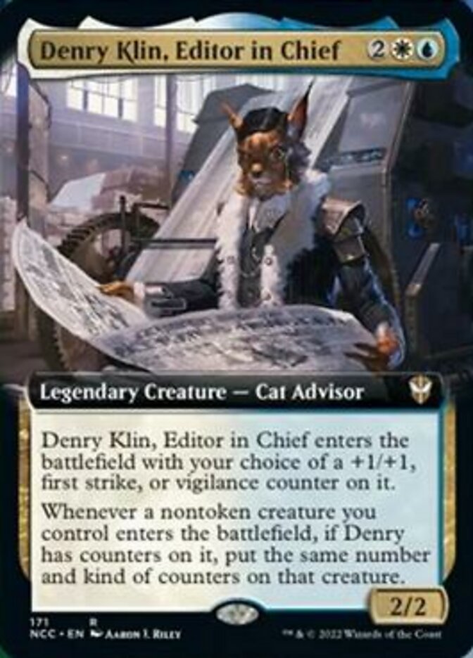 Denry Klin, Editor in Chief (Extended Art) [Streets of New Capenna Commander] | Rock City Comics