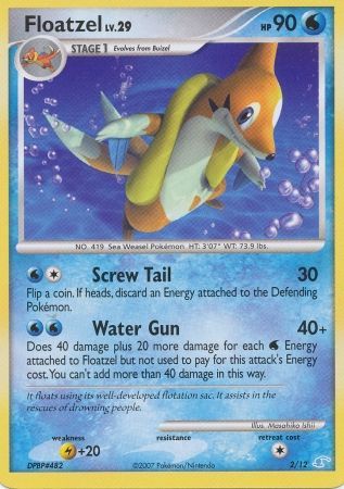 Floatzel (2/12) [Diamond & Pearl: Trainer Kit - Manaphy] | Rock City Comics