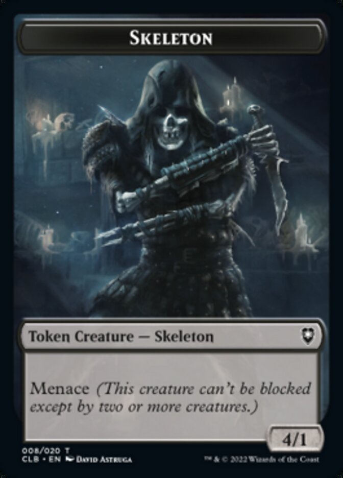 Skeleton Token [Commander Legends: Battle for Baldur's Gate Tokens] | Rock City Comics