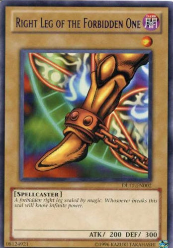 Right Leg of the Forbidden One (Red) [DL11-EN002] Rare | Rock City Comics