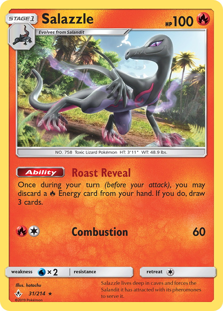 Salazzle (31/214) [Sun & Moon: Unbroken Bonds] | Rock City Comics