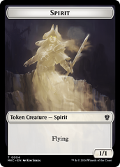 Spirit // Phyrexian Germ Double-Sided Token [Murders at Karlov Manor Commander Tokens] | Rock City Comics