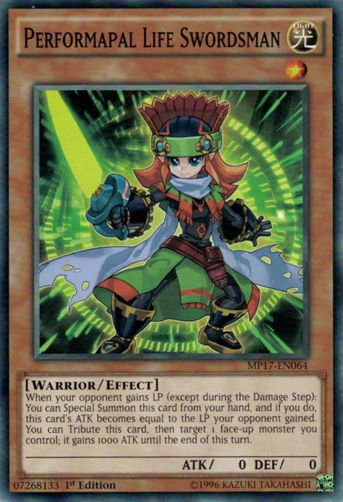 Performapal Life Swordsman [MP17-EN064] Common | Rock City Comics