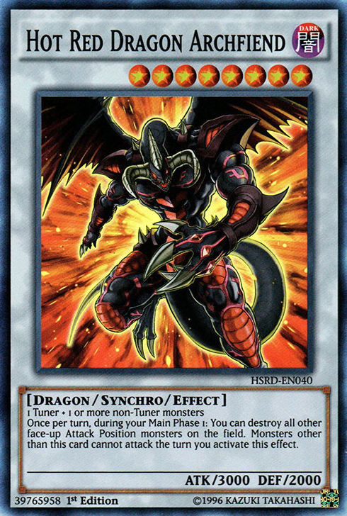 Hot Red Dragon Archfiend [HSRD-EN040] Super Rare | Rock City Comics