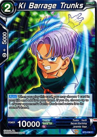 Ki Barrage Trunks (BT5-036) [Miraculous Revival] | Rock City Comics