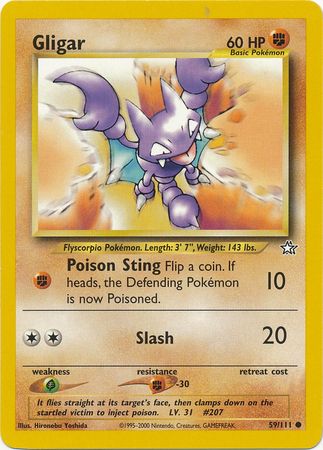 Gligar (59/111) [Neo Genesis Unlimited] | Rock City Comics