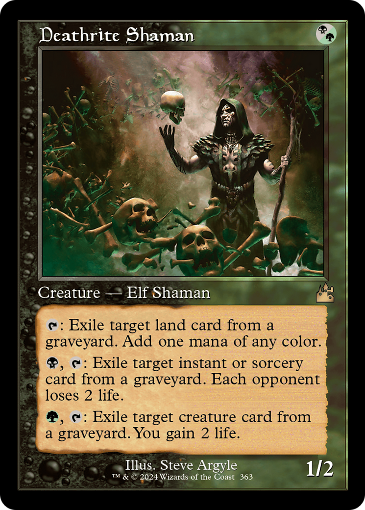 Deathrite Shaman (Retro Frame) [Ravnica Remastered] | Rock City Comics