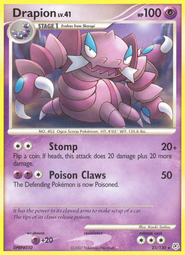 Drapion (23/130) [Diamond & Pearl: Base Set] | Rock City Comics