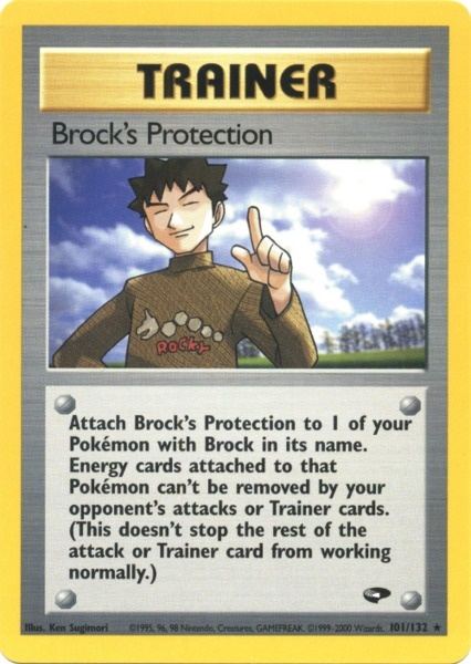 Brock's Protection (101/132) [Gym Challenge Unlimited] | Rock City Comics