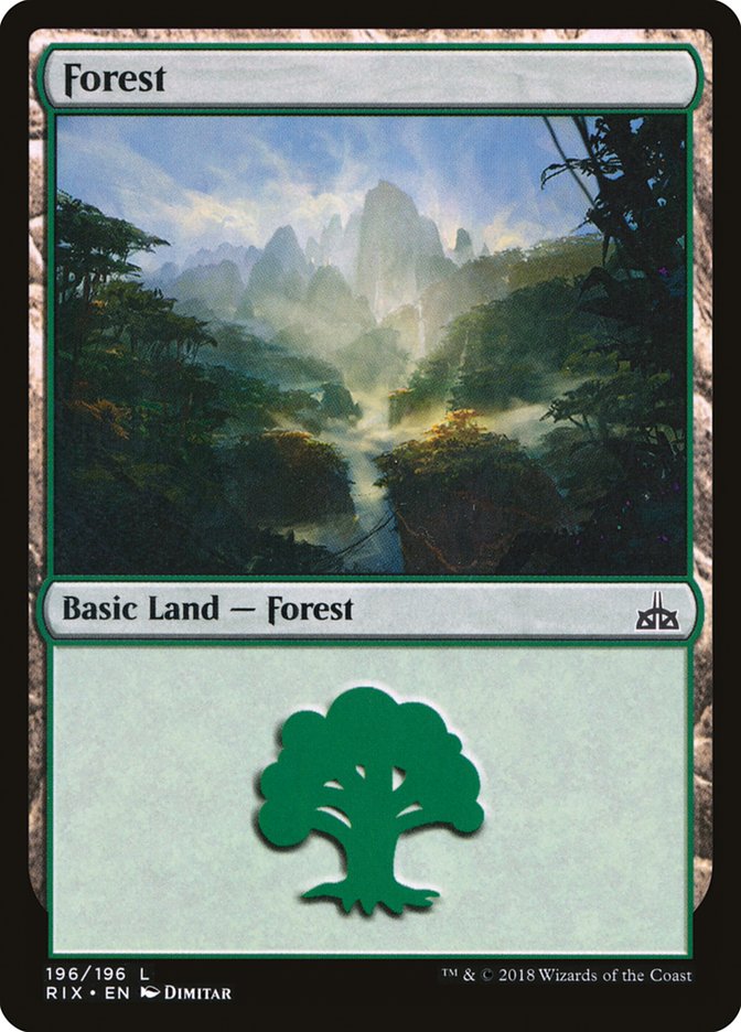 Forest (196) [Rivals of Ixalan] | Rock City Comics