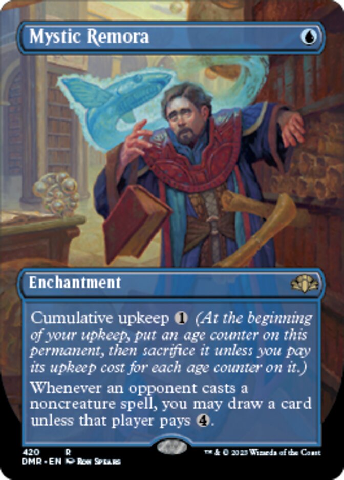 Mystic Remora (Borderless Alternate Art) [Dominaria Remastered] | Rock City Comics