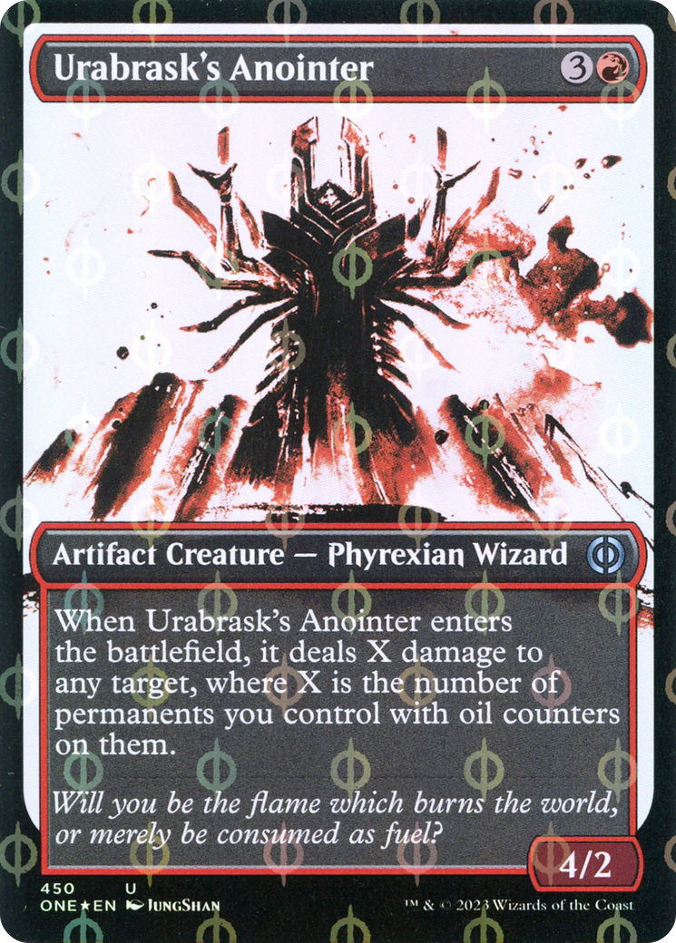 Urabrask's Anointer (Showcase Ichor Step-and-Compleat Foil) [Phyrexia: All Will Be One] | Rock City Comics