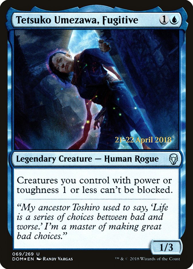 Tetsuko Umezawa, Fugitive  [Dominaria Prerelease Promos] | Rock City Comics