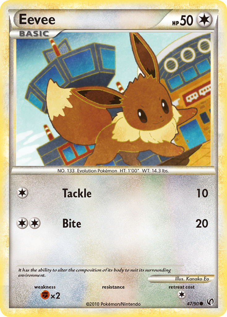 Eevee (47/90) [HeartGold & SoulSilver: Undaunted] | Rock City Comics