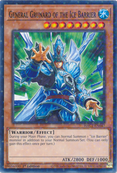 General Grunard of the Ice Barrier (Duel Terminal) [HAC1-EN042] Common | Rock City Comics