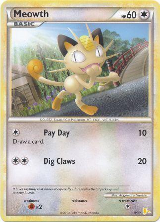 Meowth (4/30) [HeartGold & SoulSilver: Trainer Kit - Raichu] | Rock City Comics