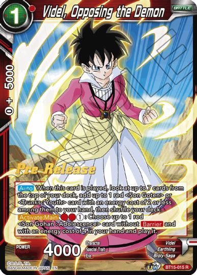 Videl, Opposing the Demon (BT15-015) [Saiyan Showdown Prerelease Promos] | Rock City Comics