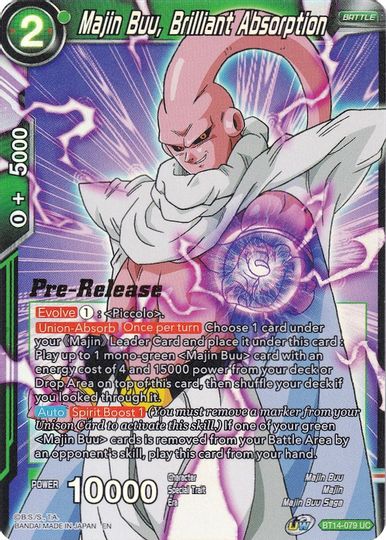 Majin Buu, Brilliant Absorption (BT14-079) [Cross Spirits Prerelease Promos] | Rock City Comics