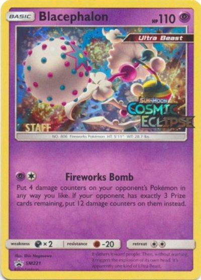 Blacephalon (SM221) (Staff Prerelease Promo) [Sun & Moon: Black Star Promos] | Rock City Comics