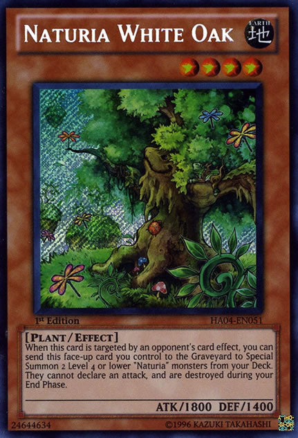 Naturia White Oak [HA04-EN051] Secret Rare | Rock City Comics