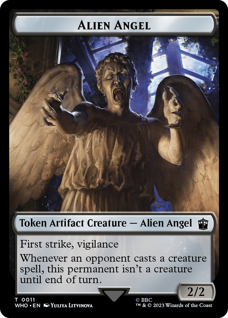 Alien Angel // Mark of the Rani Double-Sided Token [Doctor Who Tokens] | Rock City Comics