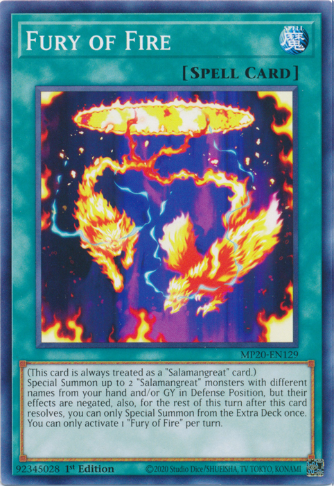 Fury of Fire [MP20-EN129] Common | Rock City Comics