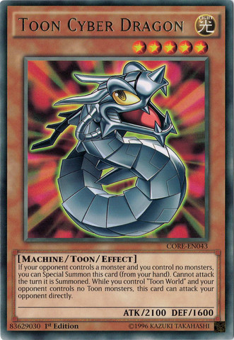 Toon Cyber Dragon [CORE-EN043] Rare | Rock City Comics