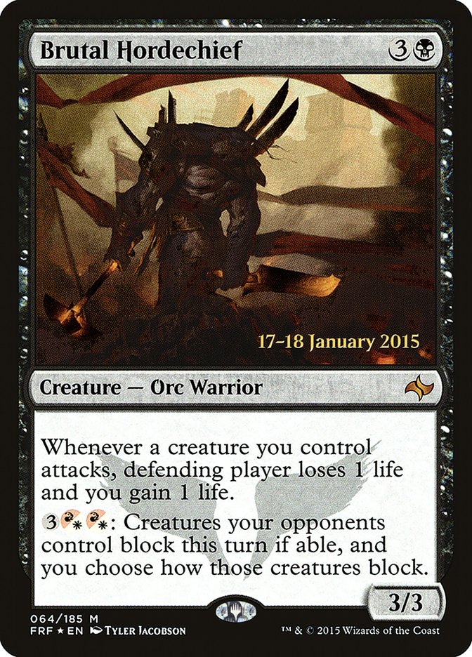 Brutal Hordechief  [Fate Reforged Prerelease Promos] | Rock City Comics