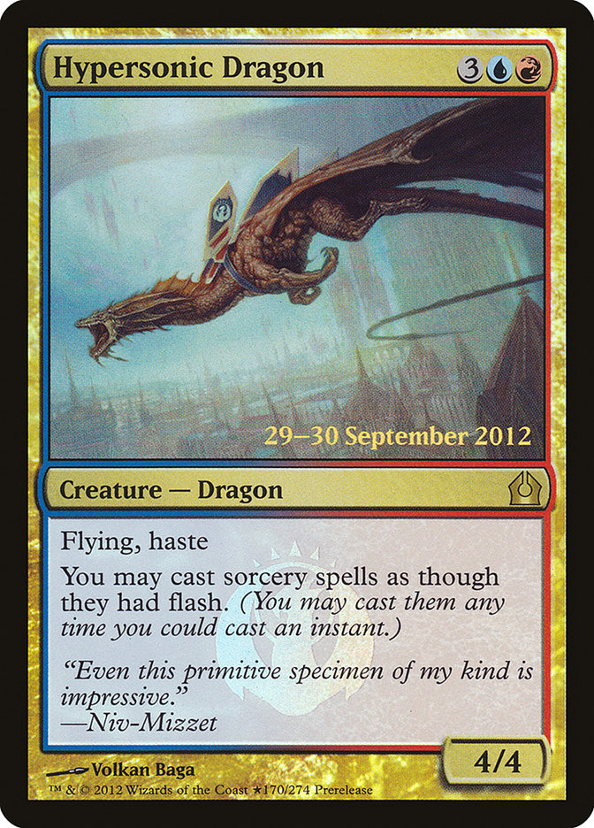 Hypersonic Dragon [Return to Ravnica Prerelease Promos] | Rock City Comics