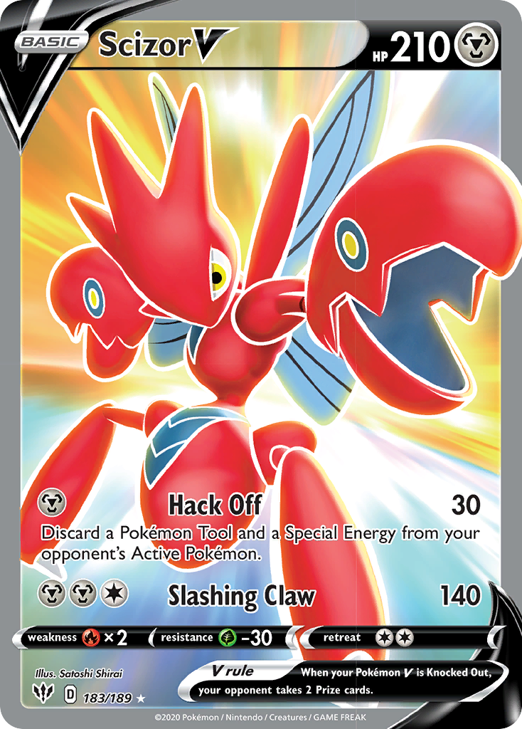 Scizor V (183/189) [Sword & Shield: Darkness Ablaze] | Rock City Comics