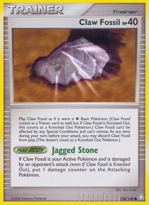 Claw Fossil (138/146) [Diamond & Pearl: Legends Awakened] | Rock City Comics