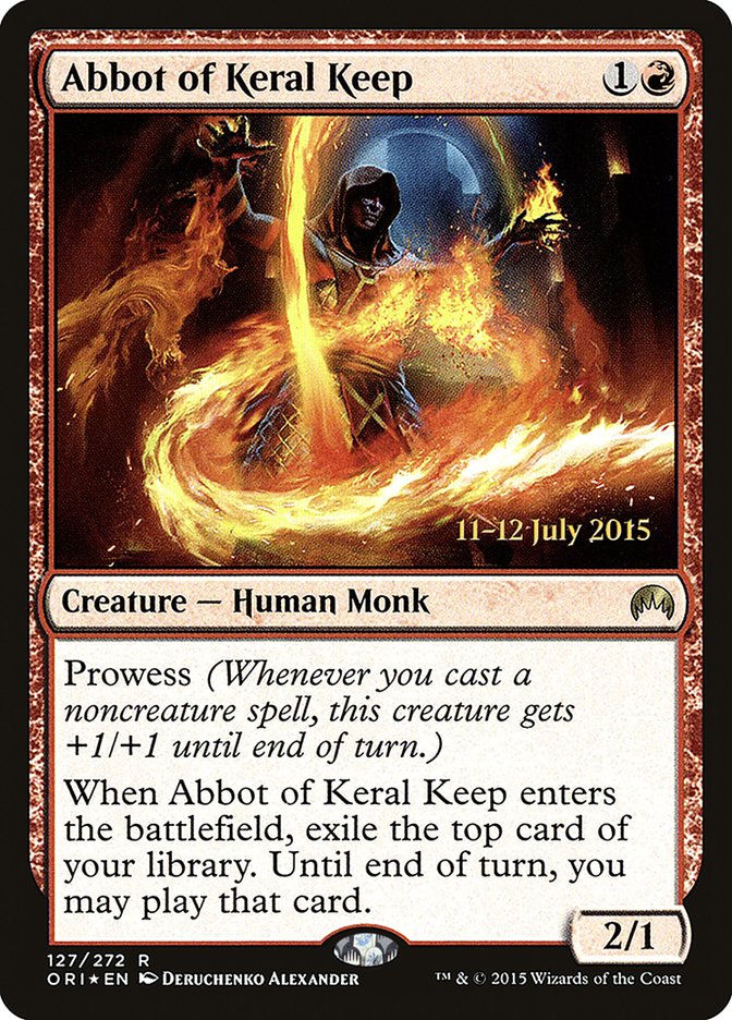 Abbot of Keral Keep [Magic Origins Prerelease Promos] | Rock City Comics