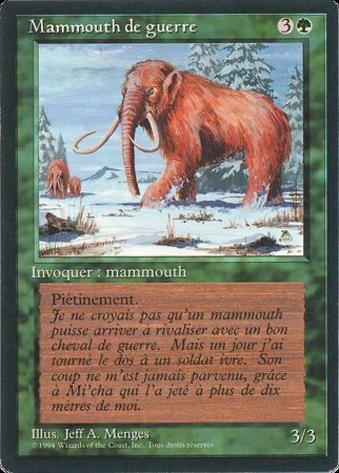 War Mammoth [Foreign Black Border] | Rock City Comics