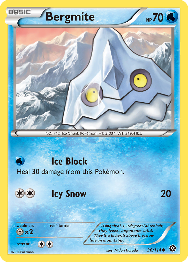 Bergmite (36/114) [XY: Steam Siege] | Rock City Comics