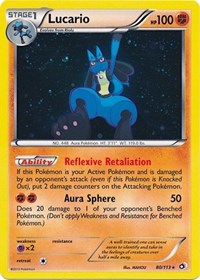 Lucario (80/113) (Cosmos Holo) [Black & White: Legendary Treasures] | Rock City Comics