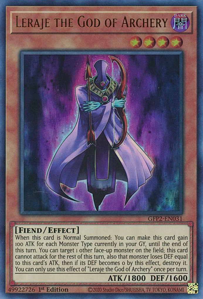 Leraje the God of Archery [GFP2-EN031] Ultra Rare | Rock City Comics