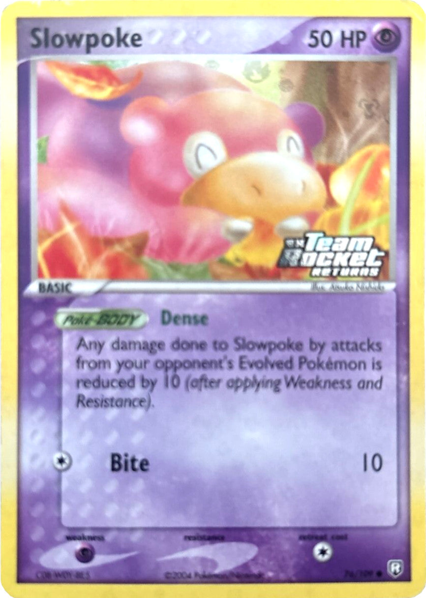 Slowpoke (76/109) (Stamped) [EX: Team Rocket Returns] | Rock City Comics