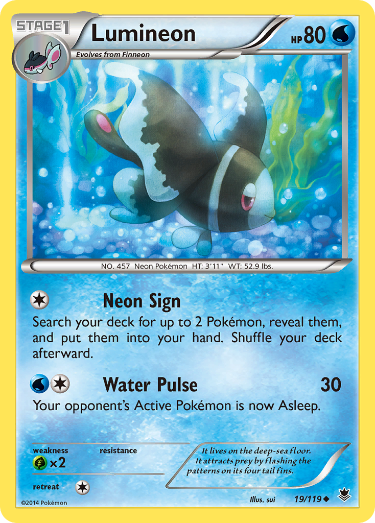 Lumineon (19/119) [XY: Phantom Forces] | Rock City Comics