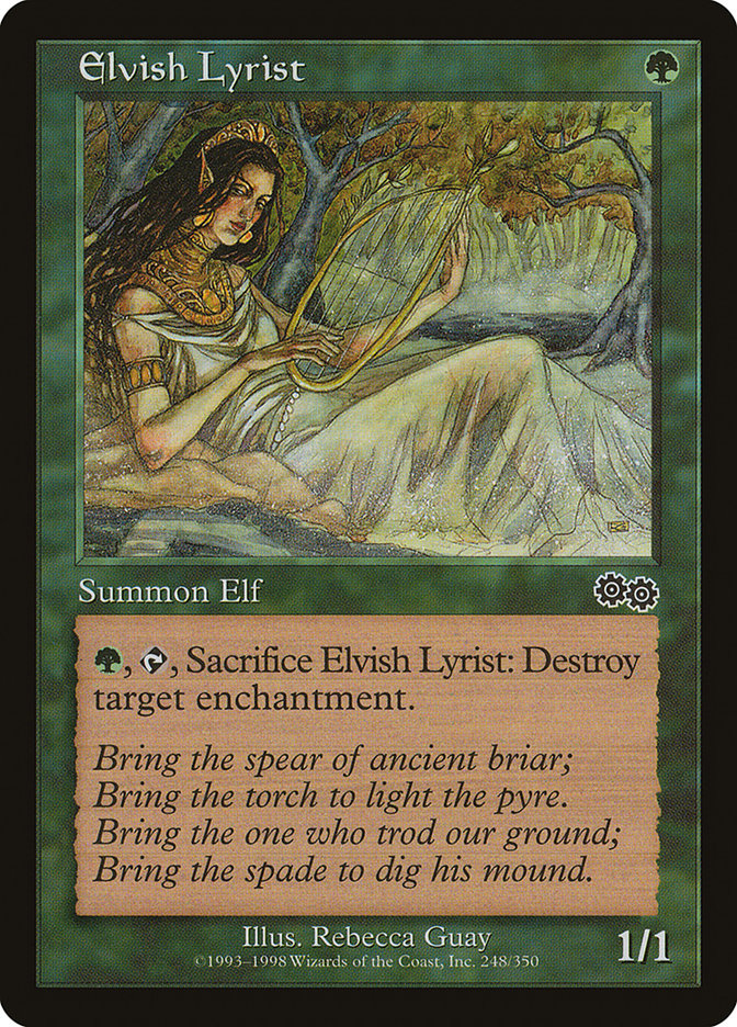 Elvish Lyrist [Urza's Saga] | Rock City Comics