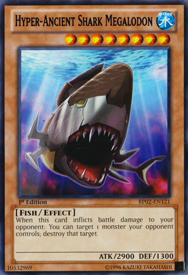 Hyper-Ancient Shark Megalodon [BP02-EN121] Mosaic Rare | Rock City Comics