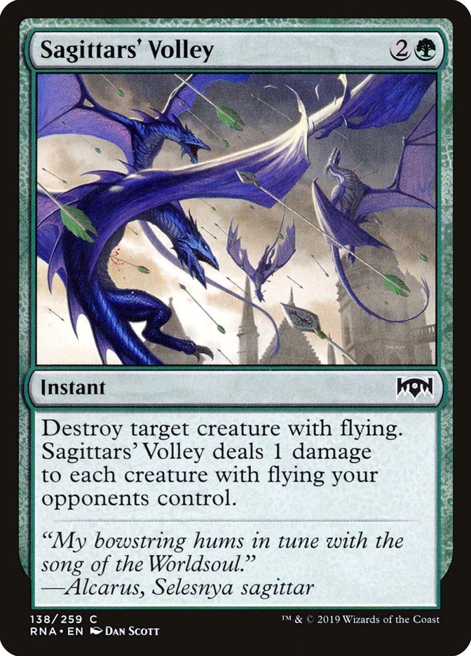 Sagittars' Volley [Ravnica Allegiance] | Rock City Comics
