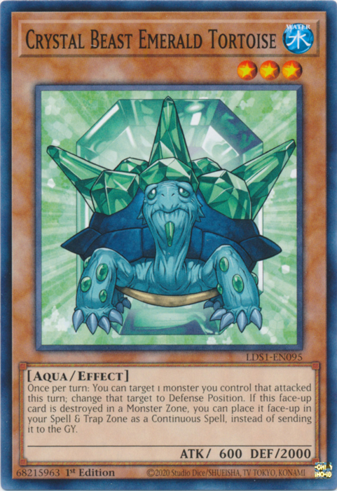 Crystal Beast Emerald Tortoise [LDS1-EN095] Common | Rock City Comics