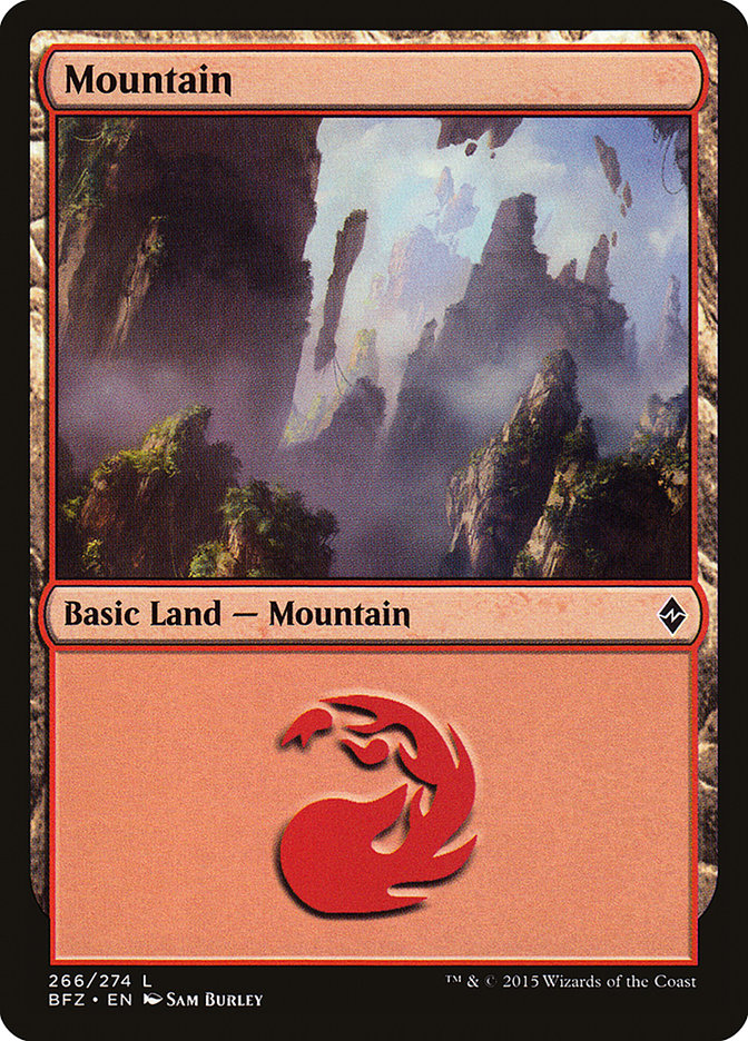 Mountain (266a) [Battle for Zendikar] | Rock City Comics