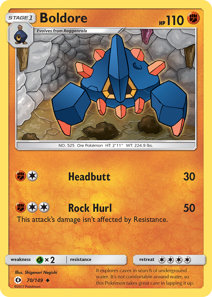 Boldore (70/149) [Sun & Moon: Base Set] | Rock City Comics