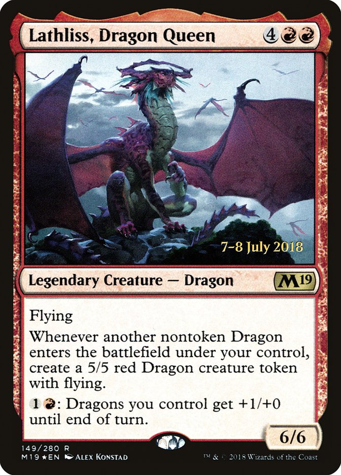 Lathliss, Dragon Queen  [Core Set 2019 Prerelease Promos] | Rock City Comics